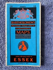 Bartholomew’s Revised “Half-Inch” Contoured Maps – Sheet 16 – Essex – c.1959