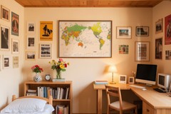 Map of The World Wall Chart Home Mural Office Print Art Poster Decor 61x91cm