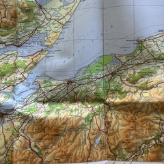 NORTHERN SCOTLAND 1966 paper Ordnance Survey Quarter Inch Map Sheet 3 Black Isle