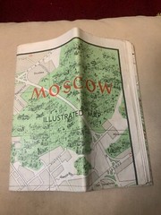 Vintage 1960’s Moscow Tourist MAP Illustrated. hotel guides & events calendar