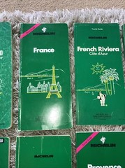 Tourist Guides Of Europe X15 Vintage Michelin Mainly France with Maps Travel