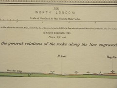 Ordnance Survey Hertford Geological map 1962 I inch to 1 mile