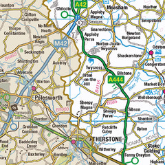 Old County Map of Leicestershire, Boundary Map of Leicestershire (pre-1974)
