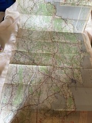 1945 MICHELIN MAP OF AREA OF FRANCE SEE PHOTOS.
