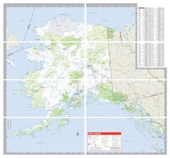 Rand McNally Easy to Fold: Alaska State Laminated Map 18″ x 17″, Multicolor