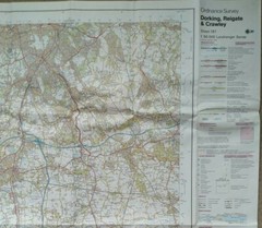 Ordnance Survey Landranger Map, Sheet 187: Dorking, Reigate & Crawley (1980).