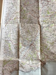 1946 Ordnance Survey One Inch Popular Edition Map 177 Taunton And Lyme Regis