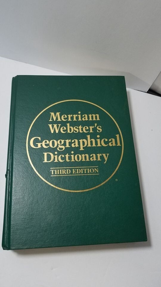 Websters Geographical Dictionary Third Edition Good Shape