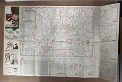 Vintage Sinclair Road Map 1953 Alabama – Georgia