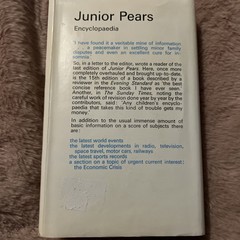 Junior Pears Encyclopaedia New Completely Revised Edition Vintage Hardback Book