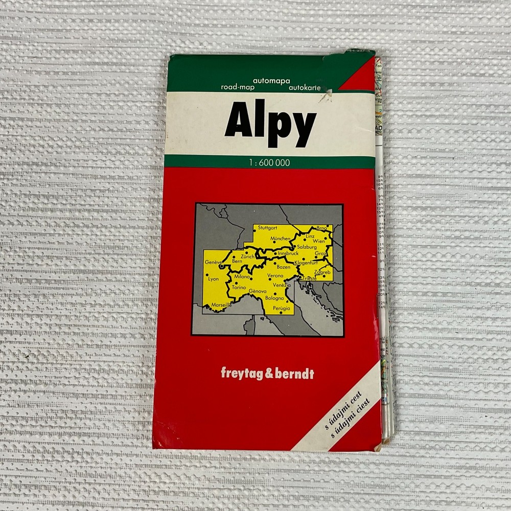 Alps Road Map European Alps