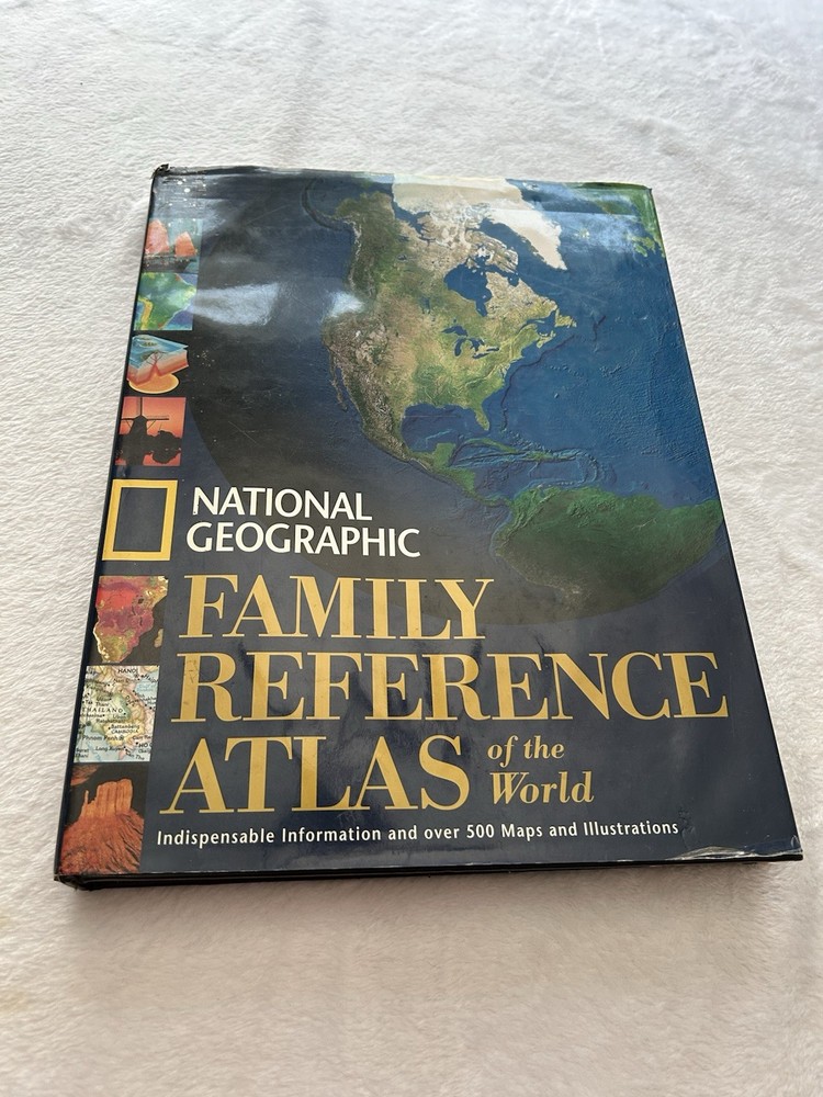 National Geographic Family Reference Atlas Of The World *Fold Out Map*