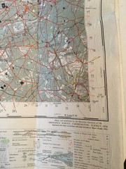 1960 Ordnance Survey Seventh Series One Inch London North West Cloth Map 160