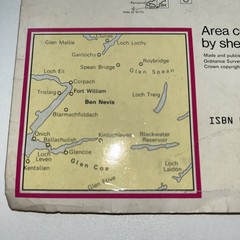 Landranger Maps: Ben Nevis, Fort William… by Ordnance Survey Sheet map, folded