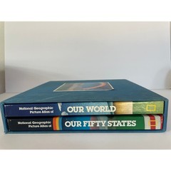 RARE National Geographic Picture Atlas Our Fifty States/Our World Box Set 1978