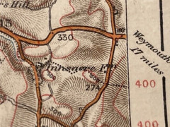 Ordnance Survey Large Sheet Series Map Of Lyme Regis Sheet 142 – 1” To A Mile