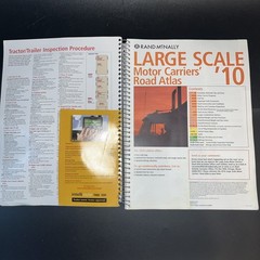 RAND MCNALLY 2010 NO GLARE PAGED SPIRAL BOUND MOTOR CARRIERS ROAD ATLAS