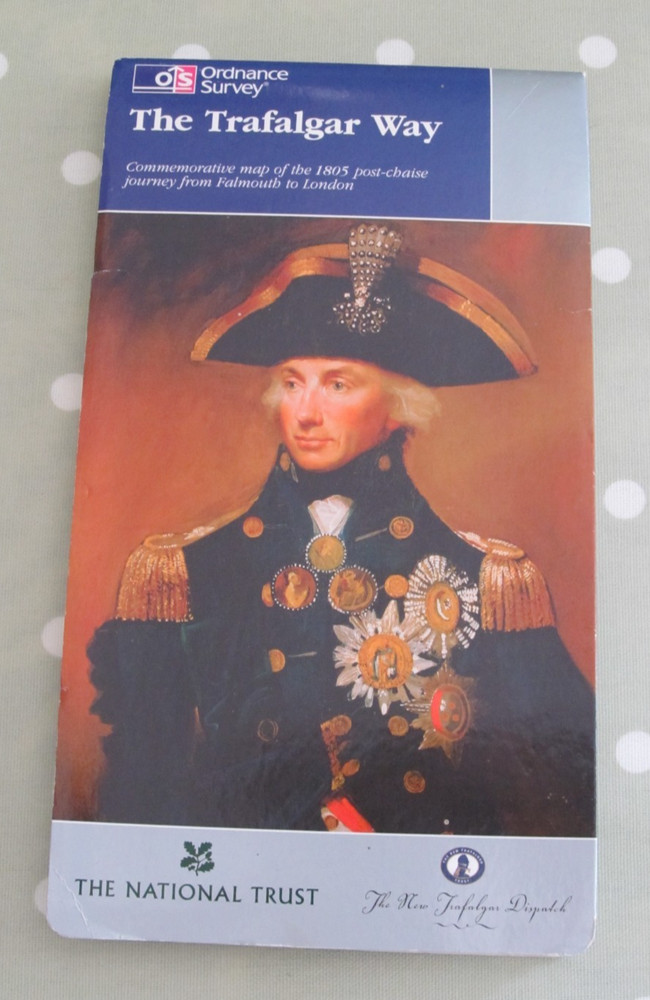 ORDNANCE SURVEY THE TRAFALGAR WAY COMMEMORATIVE MAP NATIONAL TRUST DATED 2005