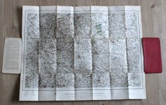 Vintage 1905 Ordnance Survey England & Wales Sheet 11 Cloth Backed Map 1 inch