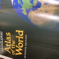 National Geographic Atlas of the World Seventh Edition Hard Cover Lg 18.5” X 12”