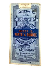 4 Bartholomew’s Tourist & Cyclists Reduced Survey Maps 1900-1930’s on Cloth