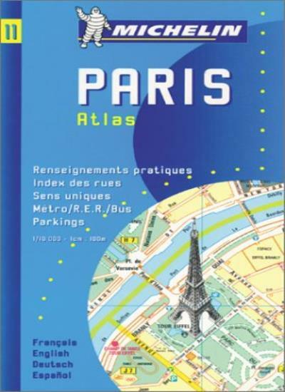 Paris Atlas (Michelin Maps) By Michelin Travel Publications,Pneu Michelin