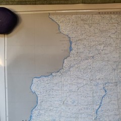 Professor Higbee’s Steams Map Illinois Laminated 4.5′ × 2.5′ New w/Guide Fishing