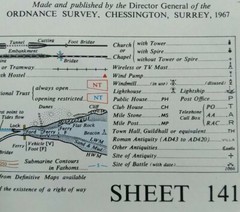 Ordnance Survey One-Inch Map, Sheet 141: Brecon (1967).