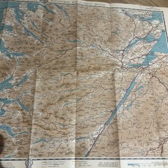 DINGWALL & PORTREE Bartholomew Quarter Inch Map No 2 Automobile Association 1937