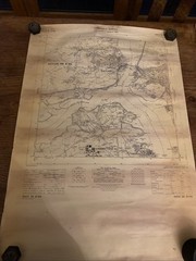 Vintage 1954 Large Scale National Grid? Map Of Saltash, Plymouth & Torpoint