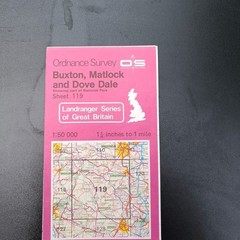 Bundle of 7 UK ordnance survey and street maps – various areas
