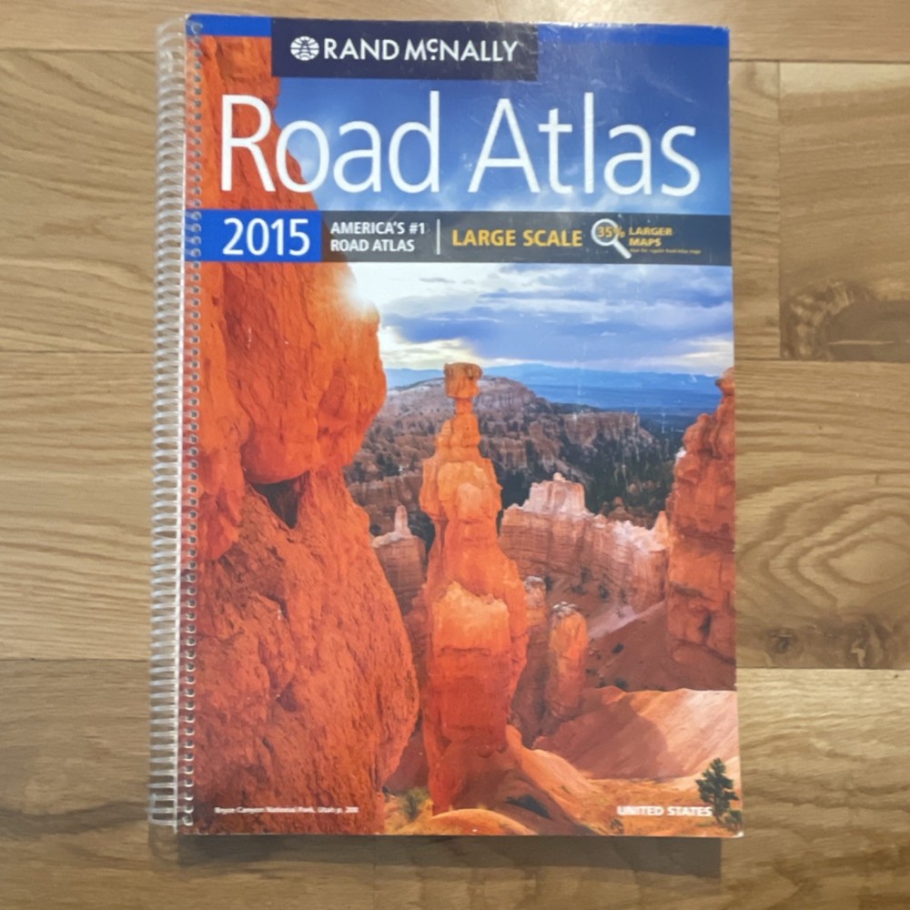 Rand McNally 2015 Large Scale Road Atlas United States Spiral Bound