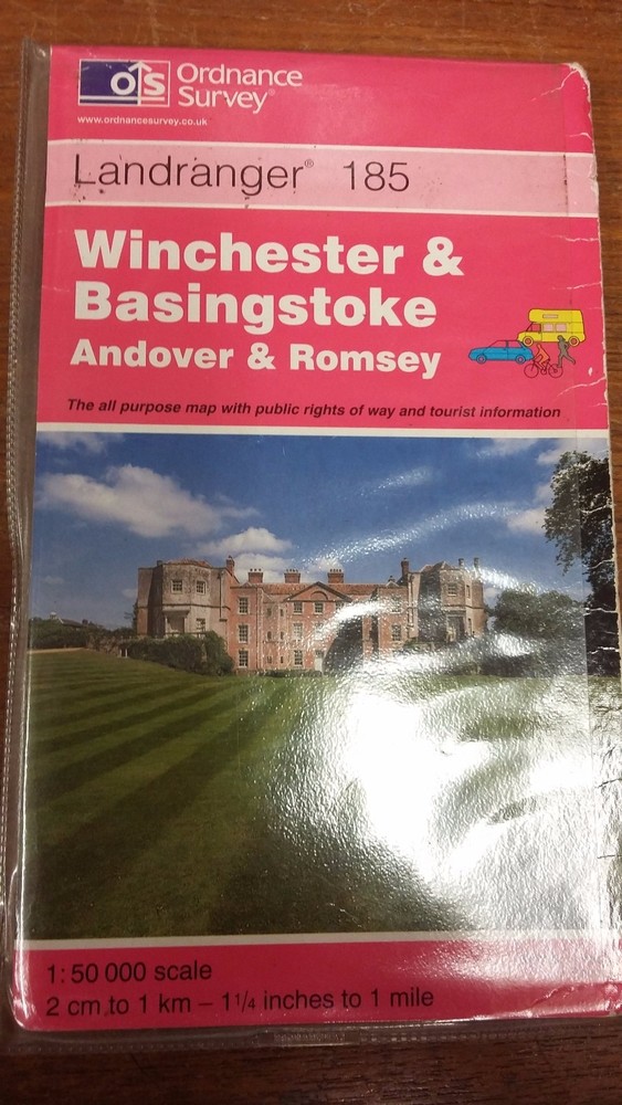 Winchester & Basingstoke, Andover, Romsey: Landranger 185: Ordnance Survey Map