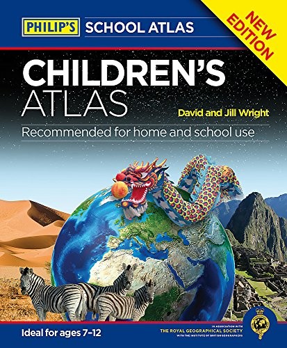 Philip’s Children’s Atlas (World Atlas) by Wright, Jill Book The Fast Free