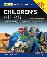 Philip’s Children’s Atlas (World Atlas) by Wright, Jill Book The Fast Free