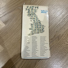 AYRSHIRE Bartholomew Cloth Half Inch Map No 40 1972 Girvan Saltcoats Biggar