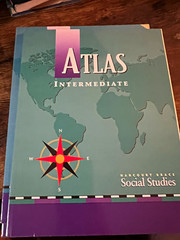 Set of 4 Harcourt Brace Atlas Intermediate Social Studies & Geography Paperback