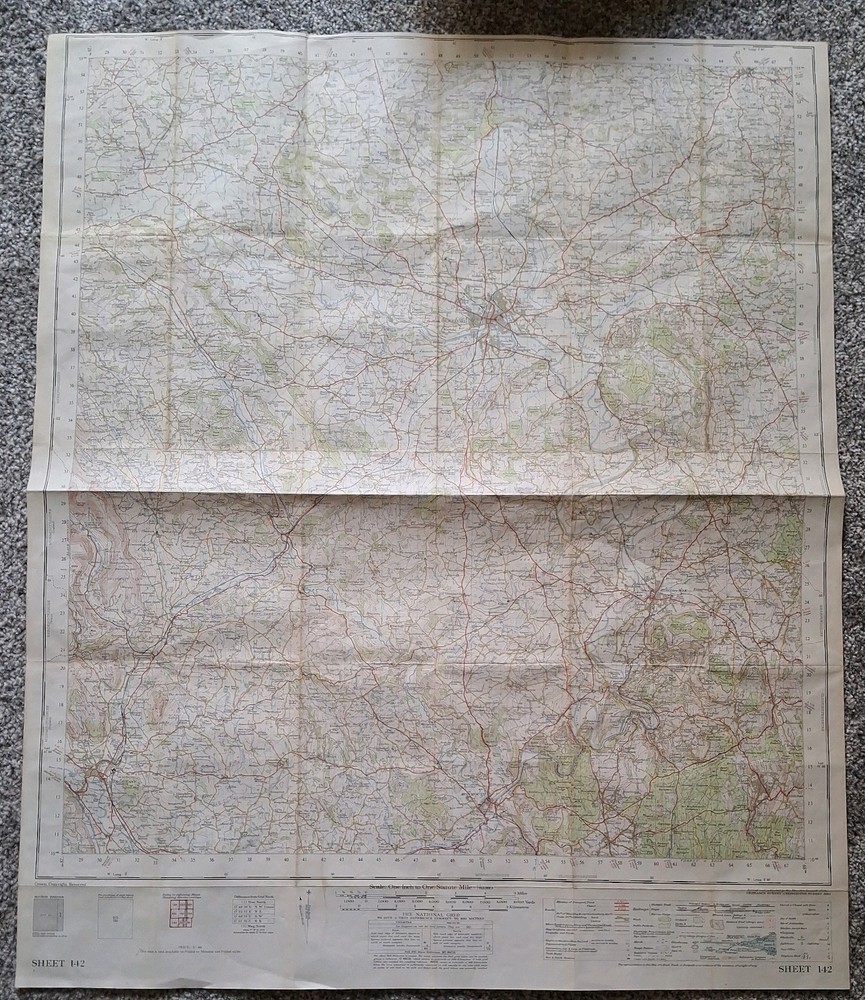 Ordnance Survey Map Of Hereford Sheet 142