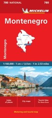 Montenegro – Michelin National Map 780 by Michelin (Sheet map, folded)