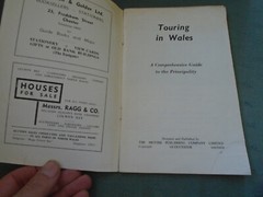 VINTAGE TOURING IN WALES COMPREHENSIVE OFFICIAL GUIDE BOOK – SEE PICTURES