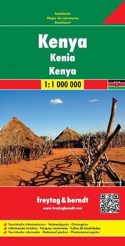 Freytag-Berndt Kenya Road Map 1:1 000 000 (Map) (UK IMPORT)