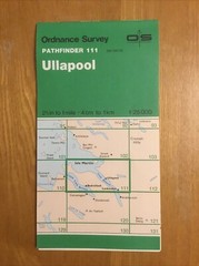 1987 Ordnance Survey Pathfinder Map 111 NH 09/19 Ullapool (incl Badrallach )