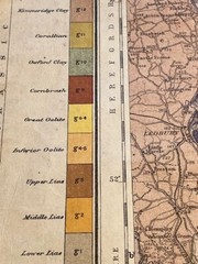 The O/S Geological Survey 1924 Map Of England & Wales Revised Edition By J.Flett