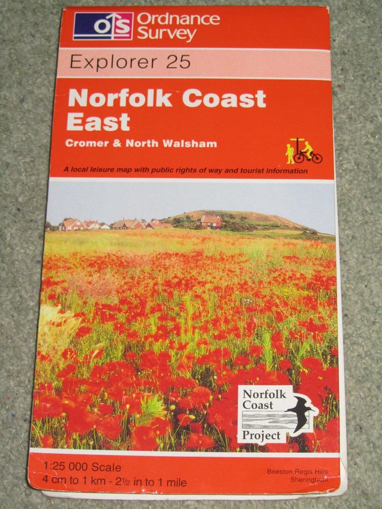 Ordnance Survey Explorer 1:25,000: Sheet 25 / 252 Norfolk Coast East – 1997
