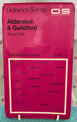 Aldershot & Guildford OS Map 186 & Guildford & Woking Local Red Book A-Z Atlas