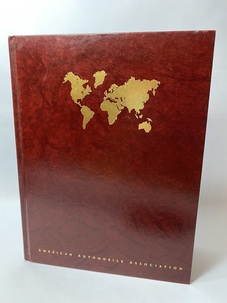 ‘92 World Atlas (AAA)American Automobile Association Populations Hardcover Book