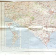 5 x assorted Dorset Ordnance Survey Geographia maps Dorchester & Bournemouth