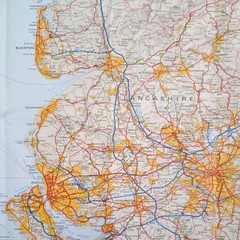 Bartholomew GT Grand Touring Series Map 6. North England (1973).