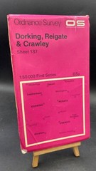 Historic Ordnance Survey Map Sheet 187 1:50 000 1974 1st Series Dorking Reigate