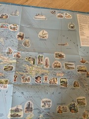 Esso The Caribbean With The Bahamas And Bermudan Map 1956